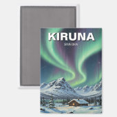 Zweden Kiruna Aurora Noorderlicht Magneet (Voorkant / Achterkant)
