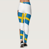 Zweden Land Vlag Thunder_Cove Leggings (Achterkant)