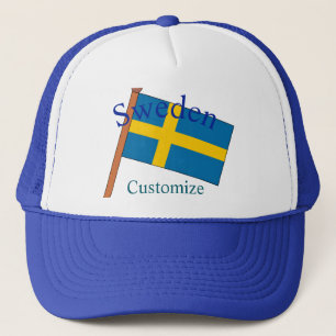 Zweden Land Vlag Thunder_Cove Trucker Pet