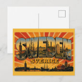 Zweden Landelijk Retro  Briefkaart (Voorkant / Achterkant)