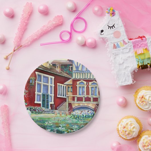 Zweden - landschap papieren bordje (Feest)