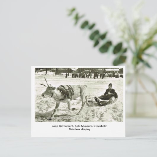  Zweden, Lapp Settlement, Folk Museum, Briefkaart (Staand voorkant)