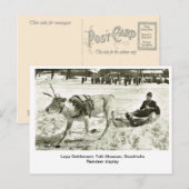  Zweden, Lapp Settlement, Folk Museum, Briefkaart (Voorkant / Achterkant)