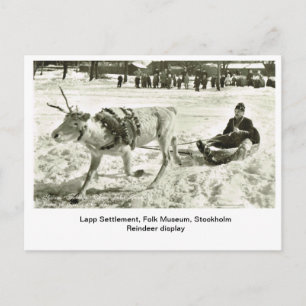  Zweden, Lapp Settlement, Folk Museum, Briefkaart