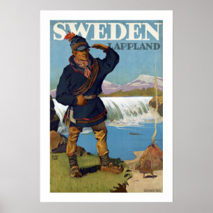 Zweden ~ Lappland Poster