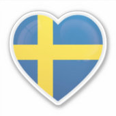Zweden Liefde Icon Sticker (Voorkant)