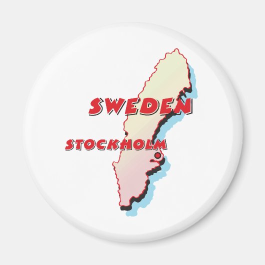 Zweden magneet (Voorkant)