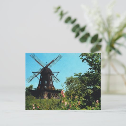  Zweden, Malmo, windmolen Briefkaart (Staand voorkant)
