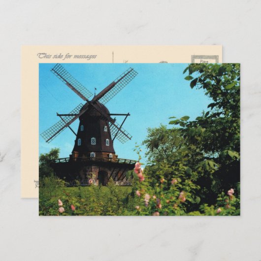  Zweden, Malmo, windmolen Briefkaart (Voorkant / Achterkant)