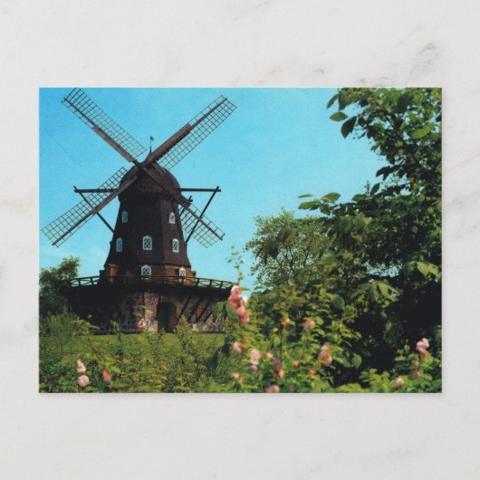  Zweden, Malmo, windmolen Briefkaart (Voorkant)