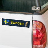 Zweden Markthart + Kaart Bumpersticker (Op Truck)