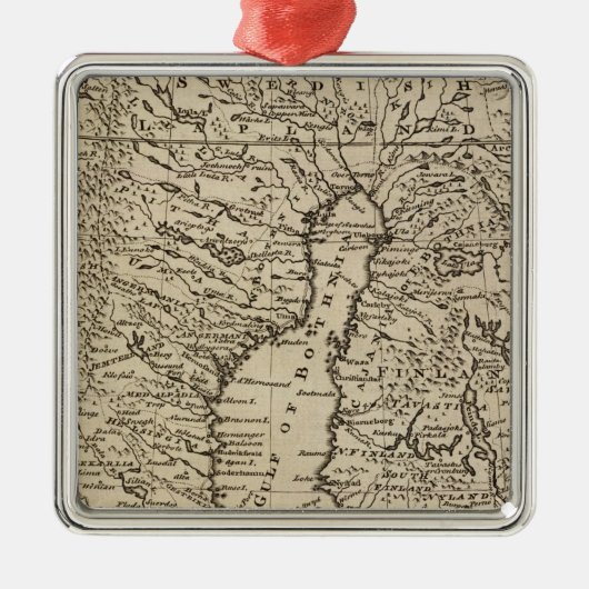 Zweden Metalen Ornament (Voorkant)