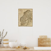 Zweden, Noorwegen 3 Poster (Keuken)