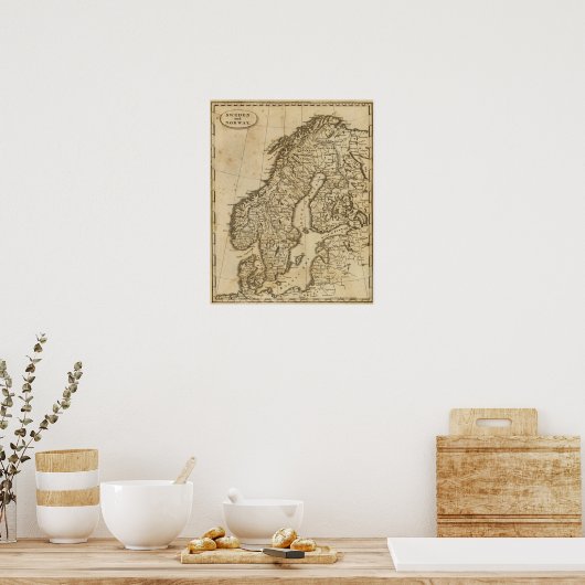 Zweden, Noorwegen 3 Poster (Keuken)