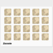 Zweden, Noorwegen 3 Vierkante Sticker (Vel)