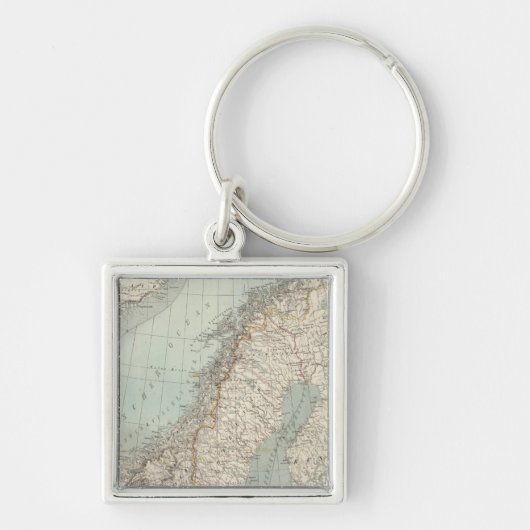 Zweden, Noorwegen, Denemarken 2 Sleutelhanger (Voorkant)