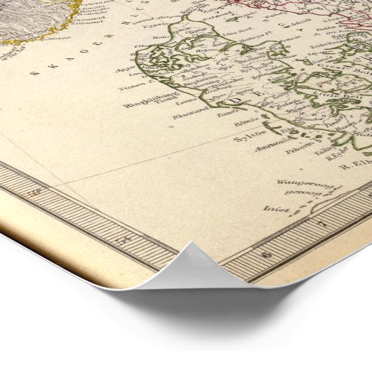 Zweden, Noorwegen, Denemarken 3 Poster (Hoek)