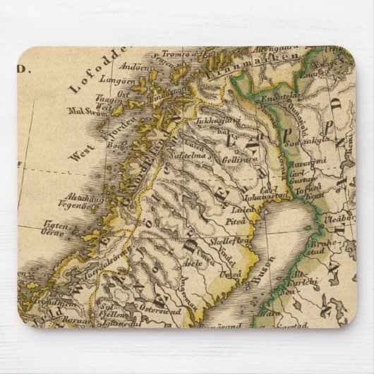 Zweden, Noorwegen en Finland Muismat (Voorkant)