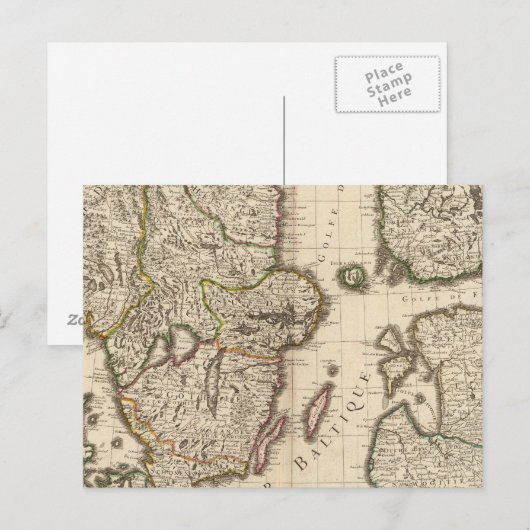 Zweden, Noorwegen, Europa Briefkaart (Voorkant / Achterkant)