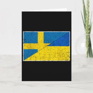 Zweden Oekraine Vlag Zweedse Oekraïense Nationalit Kaart