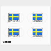 Zweden Ovale Sticker (Vel)