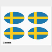Zweden Ovale Sticker (Vel)