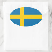 Zweden Ovale Sticker (Tas)