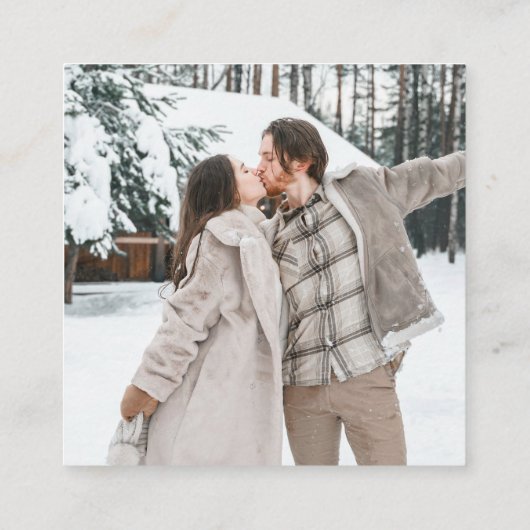 Zweden Paspoort bruiloft QR Informatiekaartje (Achterkant)