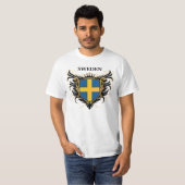 Zweden [personaliseren] t-shirt (Voorkant volledig)