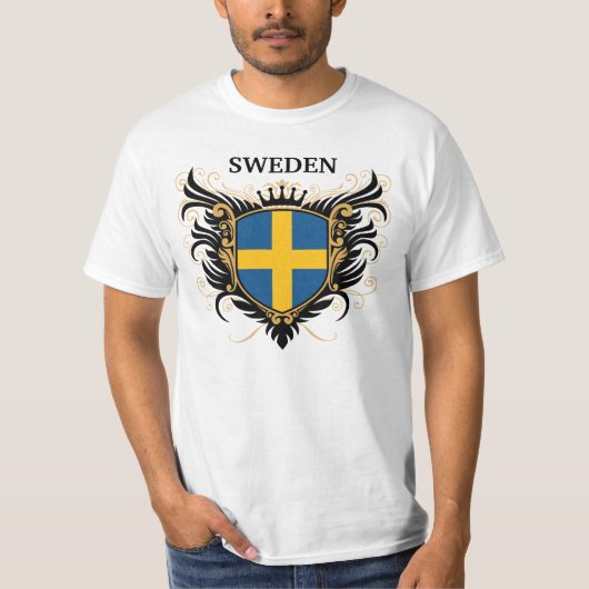 Zweden [personaliseren] t-shirt (Voorkant)