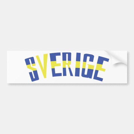 zweden pictogram bumpersticker (Voorkant)