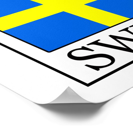 Zweden Poster (Hoek)