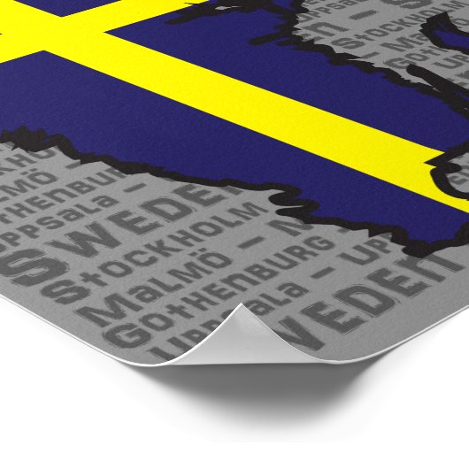 Zweden Poster (Hoek)