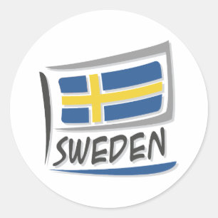 Zweden Pride X Vlag Ronde Sticker