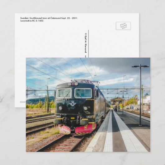 Zweden: RC 6-1422 bij Östersund Briefkaart (Voorkant / Achterkant)