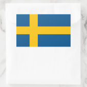 Zweden Rechthoekige Sticker (Tas)