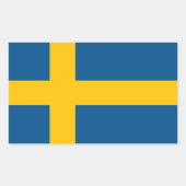 Zweden Rechthoekige Sticker (Voorkant)