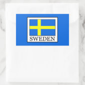 Zweden Rechthoekige Sticker (Tas)