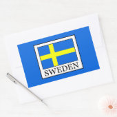Zweden Rechthoekige Sticker (Envelop)