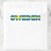 Zweden Rechthoekige Sticker (Tas)