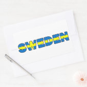 Zweden Rechthoekige Sticker (Envelop)