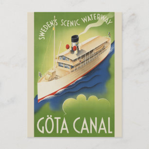  Zweden Retro Cruise Toerisme Reizen Briefkaart