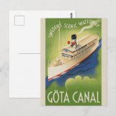 Zweden Retro Cruise Toerisme Reizen Briefkaart (Voorkant / Achterkant)