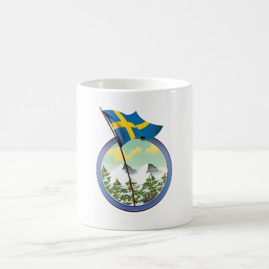 Zweden retro logo koffiemok (Center)