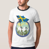Zweden retro logo t-shirt (Voorkant)