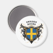 Zweden Rocks Magneet (Voorkant / Achterkant)