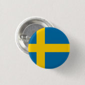 Zweden Ronde Button 3,2 Cm (Voorkant /achterkant)