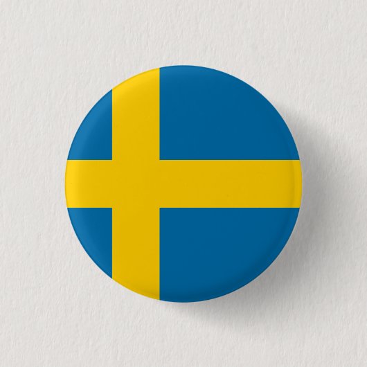 Zweden Ronde Button 3,2 Cm (Voorkant)