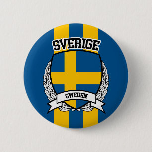 Zweden Ronde Button 5,7 Cm