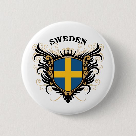 Zweden Ronde Button 5,7 Cm (Voorkant)